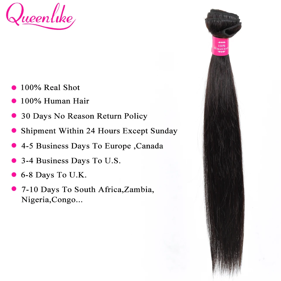Queenlike продукты 3 4 шт человеческие волосы пучки Remy натуральный ПАИК-Каре пучки бразильских локонов переплетения пучки