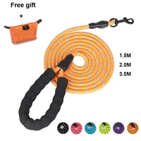1 5m 2 0m 3 0m pet dog leash small large puppy two dog leash recall training tracking obedience long lead mountain climbing rope