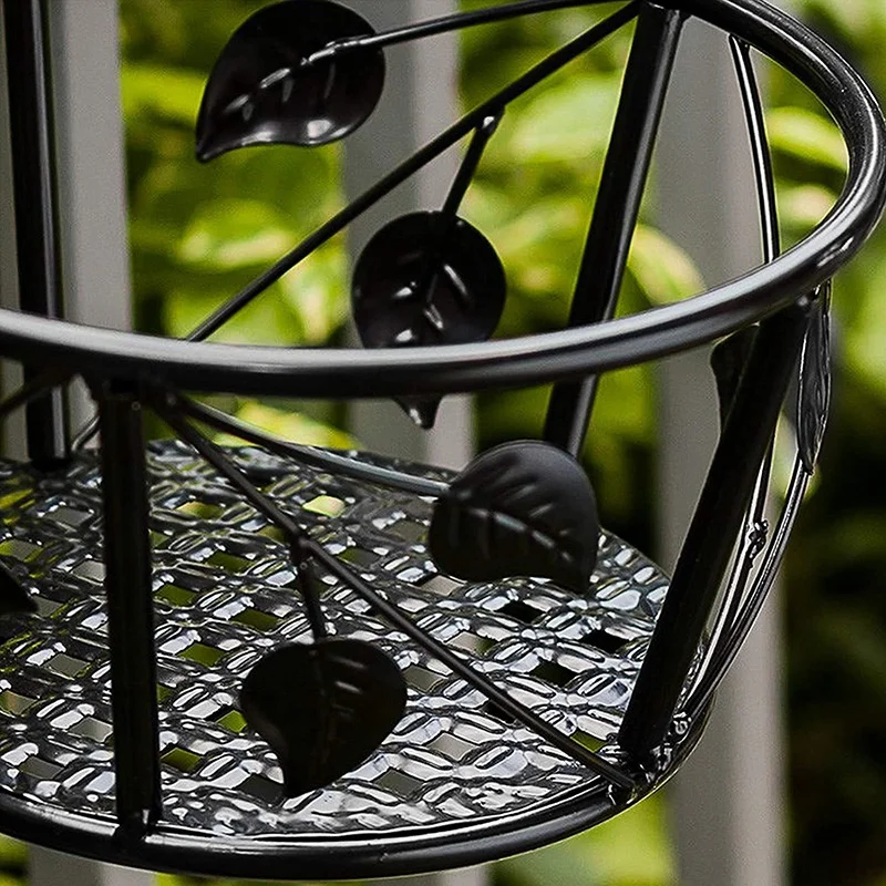

Plant Stand, 3 Pack Hanging Plant Iron Racks Flower Pot Holders, Iron Art Hanging Baskets Flower Pot Holder Hanger,Black