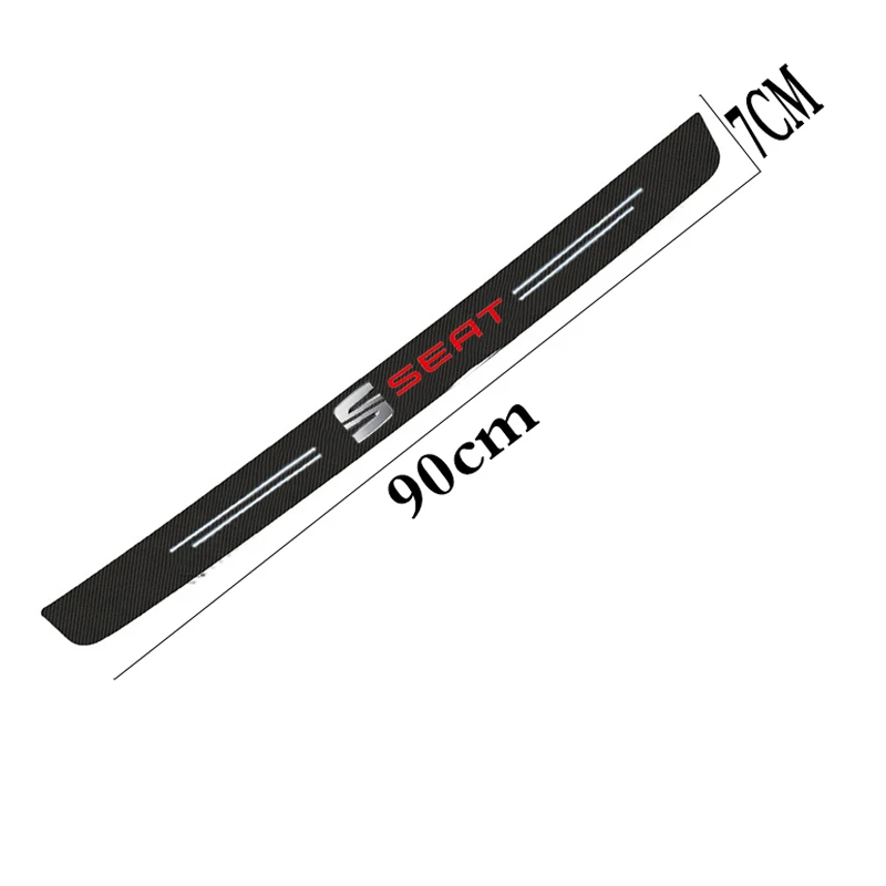 Защитные наклейки для заднего бампера автомобиля из углеродного волокна SEAT Ibiza 6j