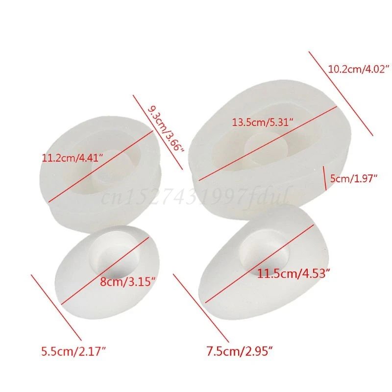 

Silicone Mold Concrete Candlestick Mould Cement Candle Holder Crafts DIY Molds