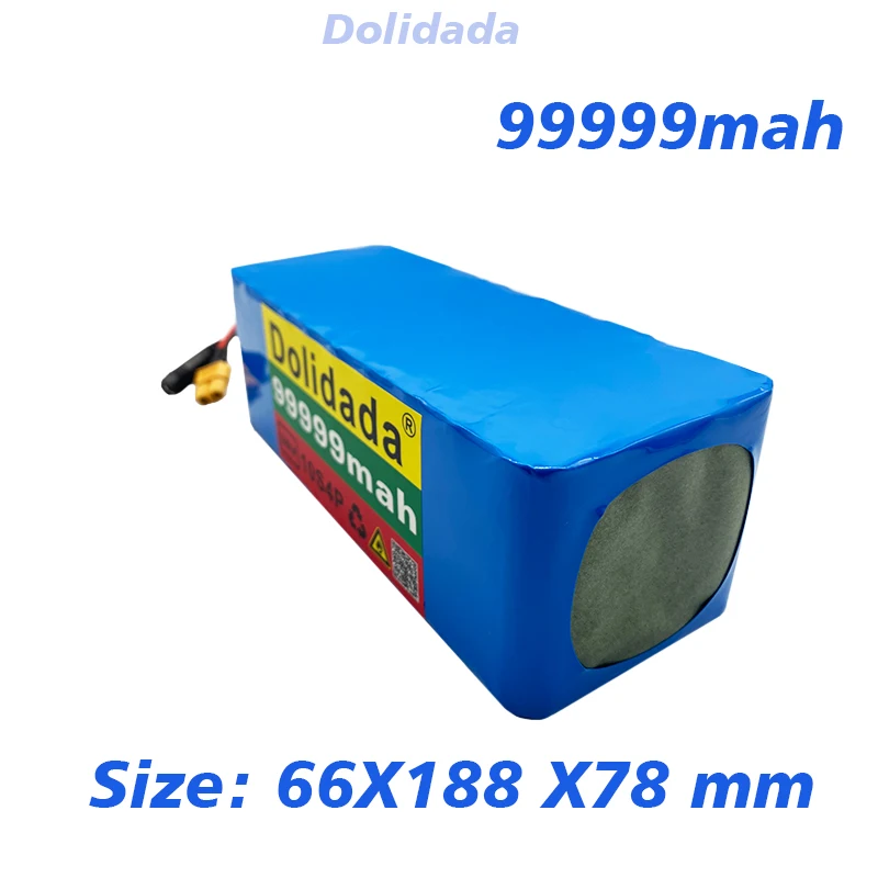 

36V 10s4p 99999mAh 1000W large capacity 18650 lithium battery pack electric bicycle scooter with BMS XT60 plug