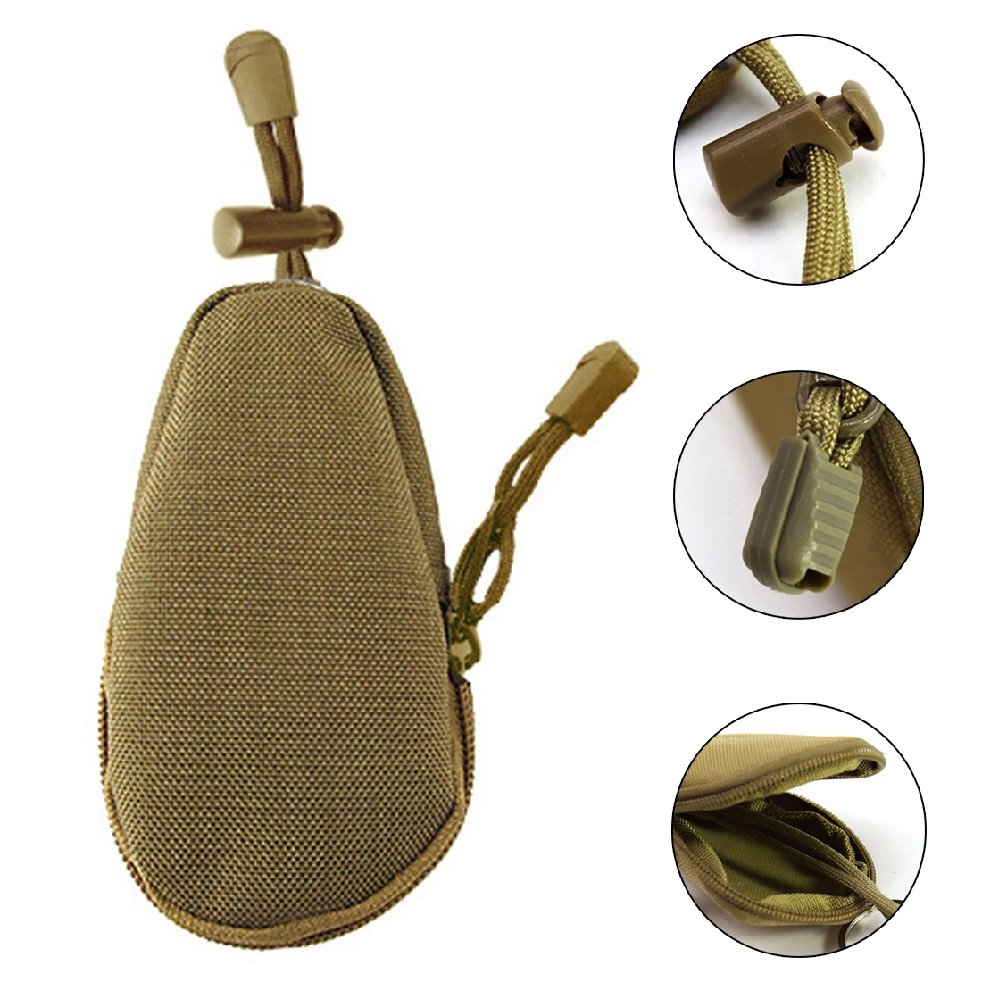 Миниатюрная сумка из ткани Оксфорд кошельки с цепочкой для ключей от денег чехол