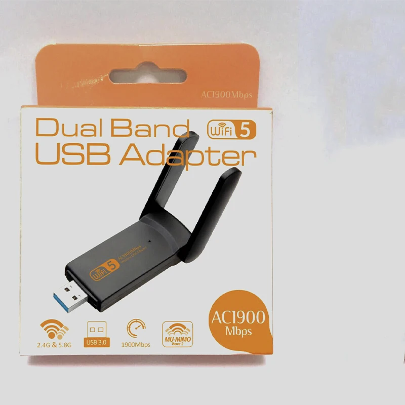 

1900M 2.4G 5G WIFI Adapter Dual Band Wifi USB 3.0 Free Driver External LAN Ethernet Network Card Wireless Dongle with Antenna