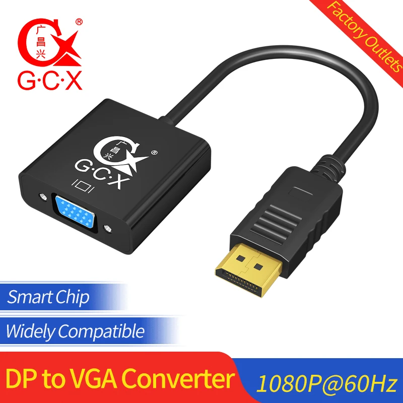 Адаптер с портом дисплея GCX на VGA 1080P 60Hertz высококачественный адаптер разъемом