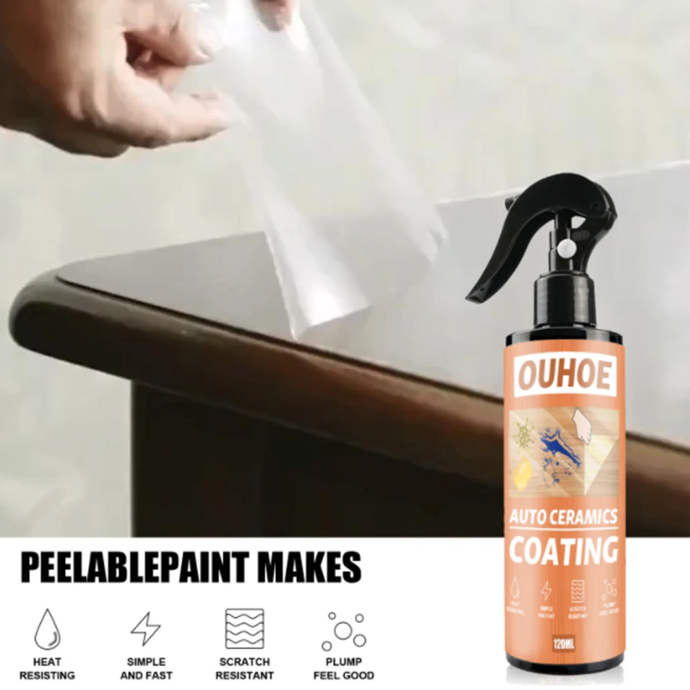 

Furniture Peelable Paint Makes Heat Resisting Scratches Resistant Bedroom Doors Cabinets Scratches Burns One-time Application