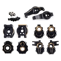 heavy black coating brass counterweight portal drive housing for 110 rc crawler car traxxas trx4 trx6 upgrade parts