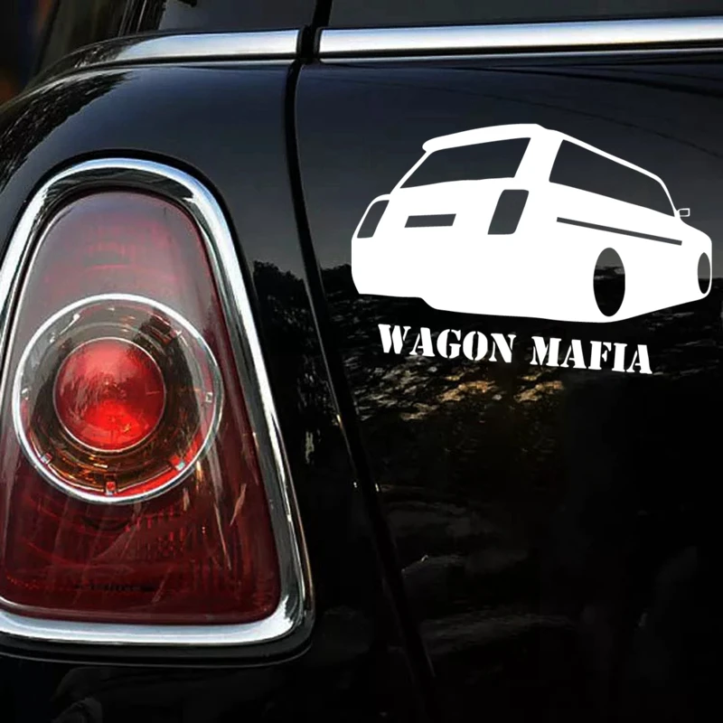 

Creativity Wagon Mafia 2104 Decorative Bodywork Car Stickers Decals Funny Sunscreen Suv Interior KK18*12cm