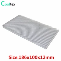 aluminum heatsink 186x100x12mm heat sink radiator cooler cooling for led electronic integrated circuit chip heat dissipation