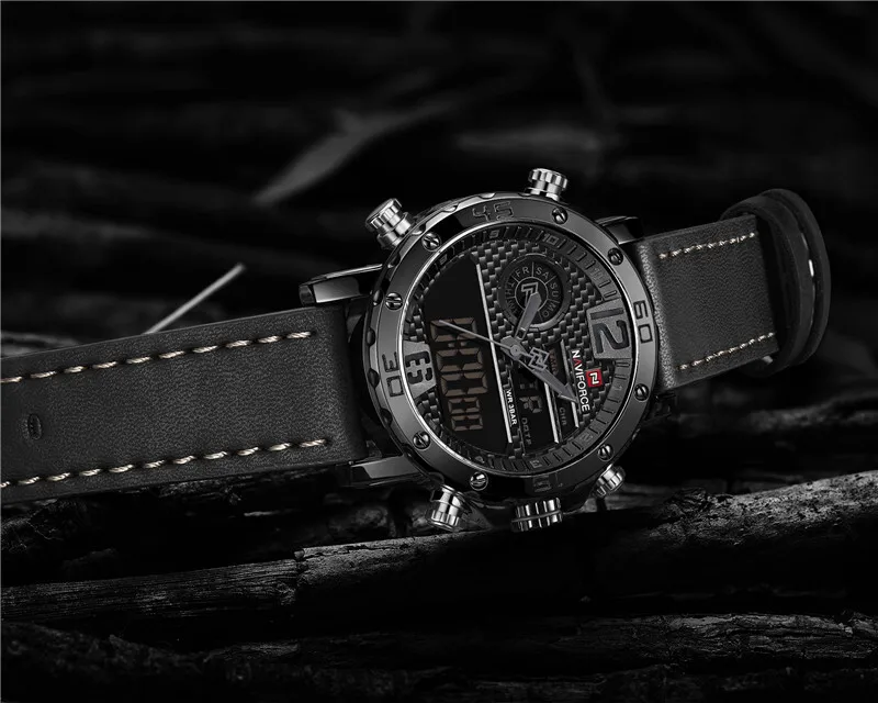 Часы мужские стильные подарочная коробка черные | Наручные часы