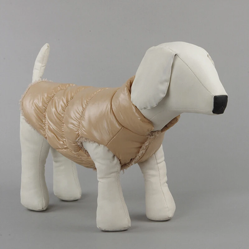 Зимняя одежда для собак утолщенные теплые куртки кошек водонепроницаемая куртка чихуахуа мопса жилет