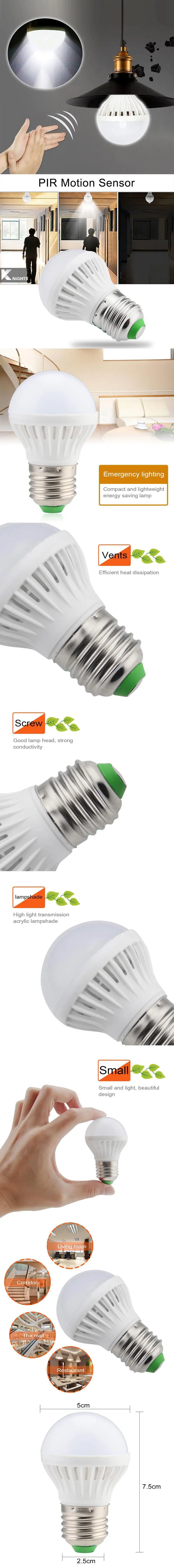 E27 Clap And Turn The Light Bulb Lights AC 220V Light Bulb Auto-sensing Light Sound Control Wireless Control