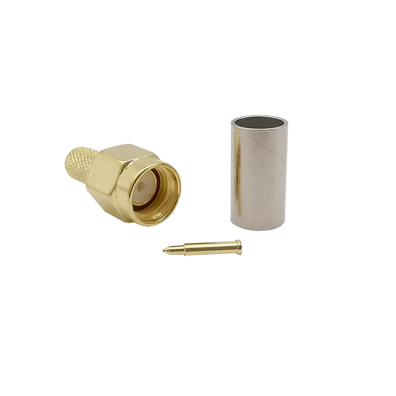 5 шт. Штекерный разъем SMA для RG58 LMR195 RG 400 50 3 кабель прямой фоторазъем SMA|plug connector|sm