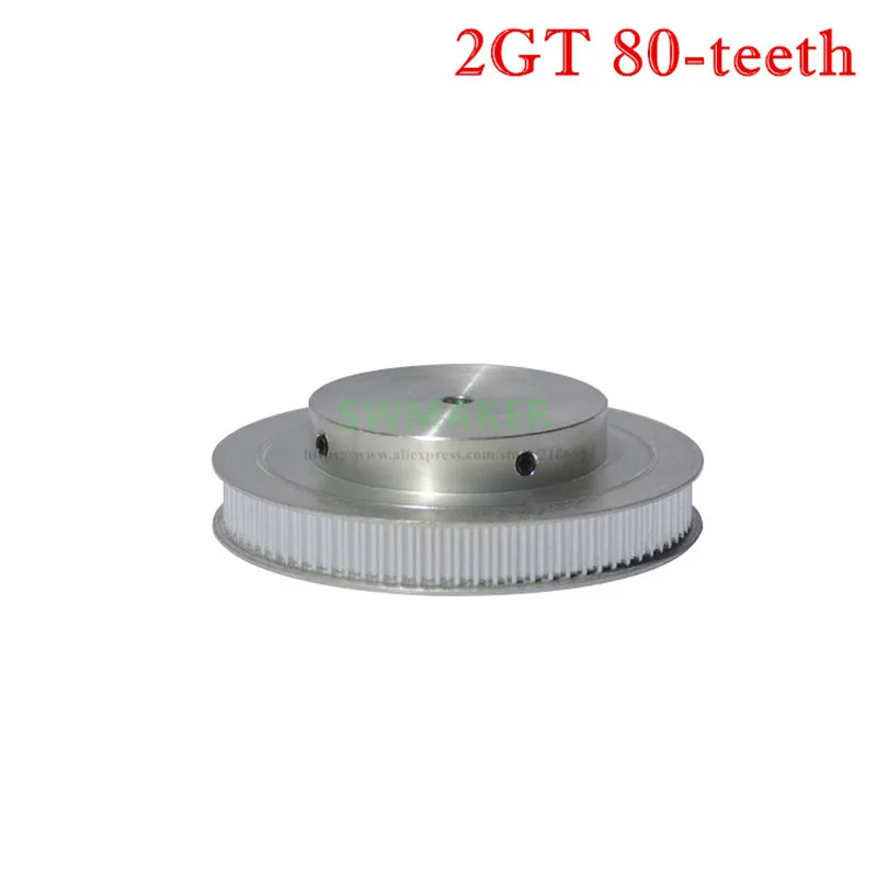 

1pcs Width 10mm, 2GT belt pulley, GT2 synchronous pulley, BF-type 80 teeth,
