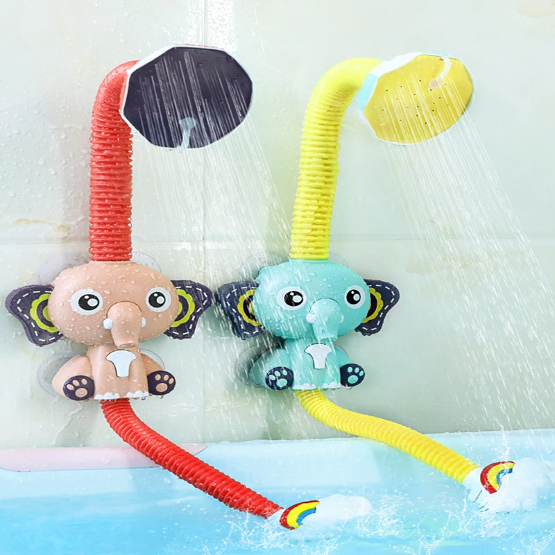

Baby Water Spray Toy Baby Faucet Toys Shower Elephant Bathroom Children Electric Toys Strong Suction Bath Toddler Kids Bath Toy