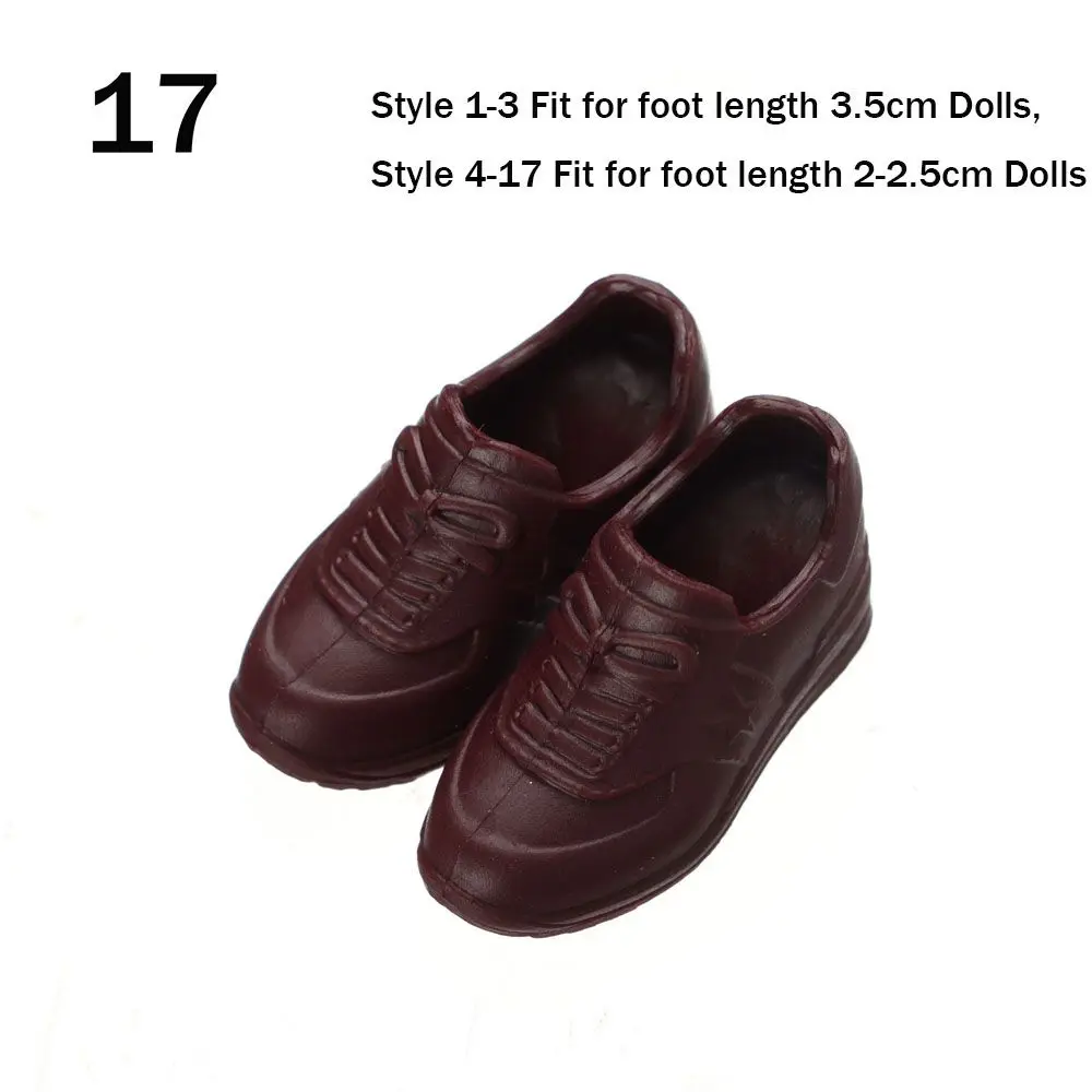 Fashion Shoes For 16cm Dolls 1/3 1/4 Doll Soft Plastic Sneakers PVC Casual Fit Foot Length 2~35cm Accessories | Игрушки и хобби