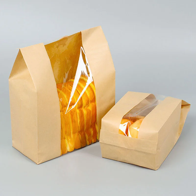 Sale 50pcs пакеты из крафт бумаги пищевые чайные маленькие для сэндвичей хлеба