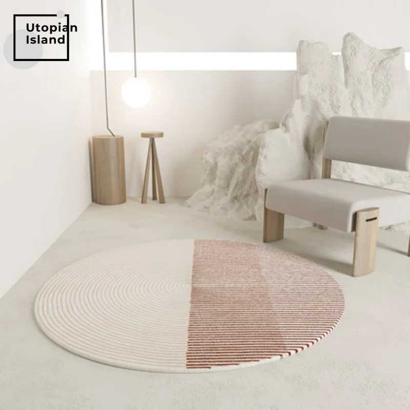 Ковер в скандинавском стиле современный круглый ковер Morandi для гостиной Пушистый