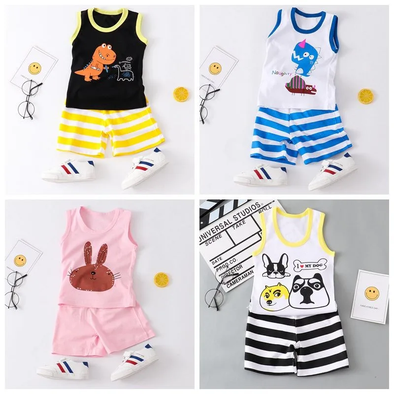 Модный хлопковый костюм Ses для мальчиков футболка маленьких девочек + шорты