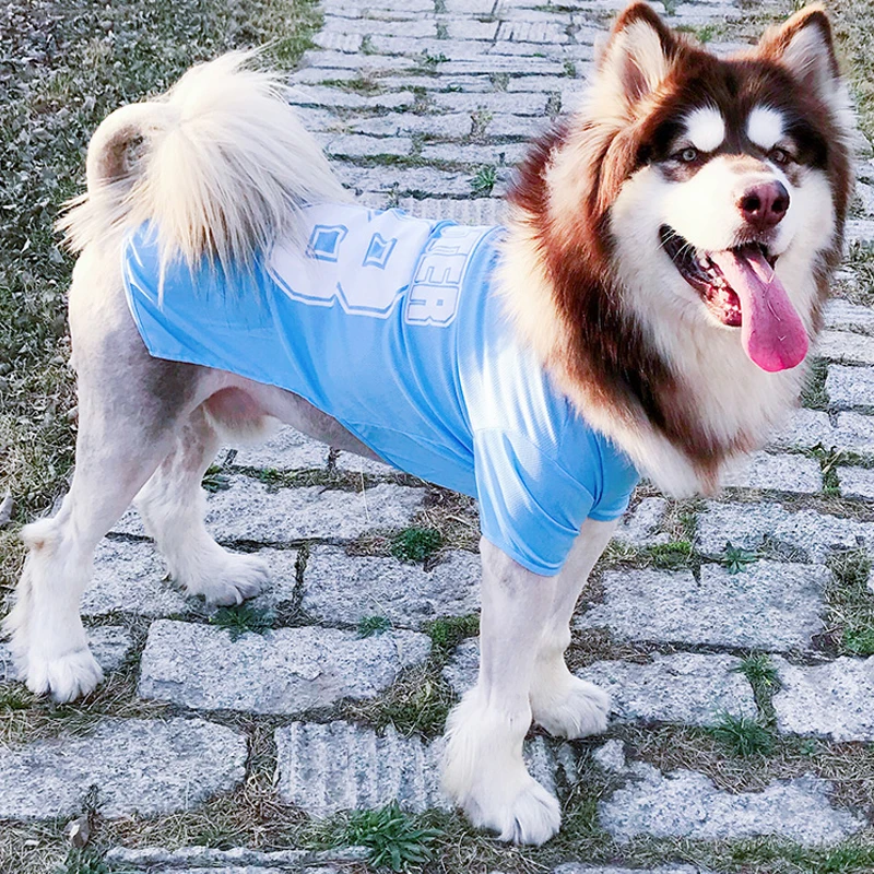 Рубашка для собак базовая одежда Мягкая и дышащая хлопковая футболка Одежда