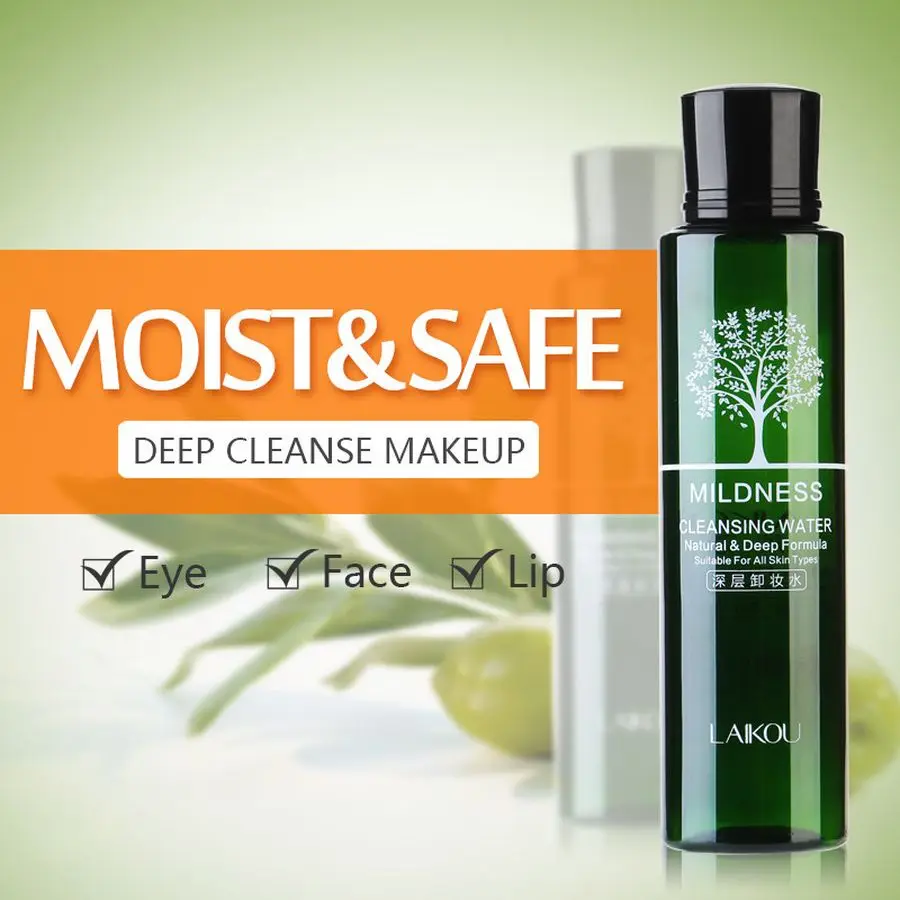 Жидкий очищающий лосьон для лица губ оливкового цвета 100 мл|Средство снятия