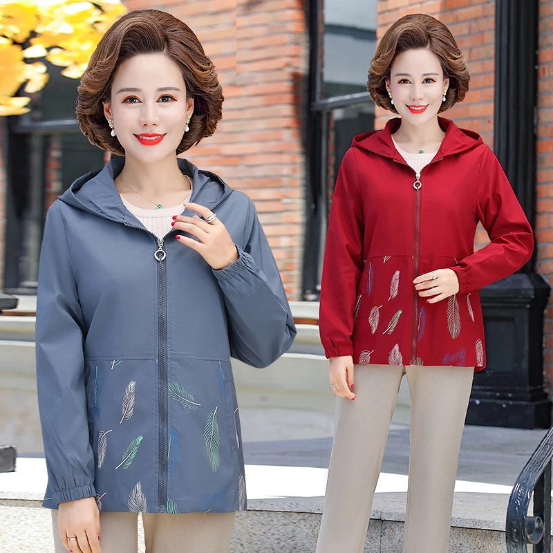 Тренч большого размера для женщин среднего возраста матерей высококачественное