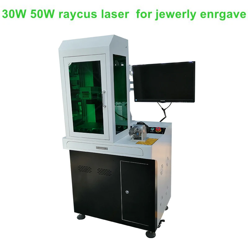 Оптоволоконная лазерная маркировочная машина мощностью 30 Вт цветная гравировка