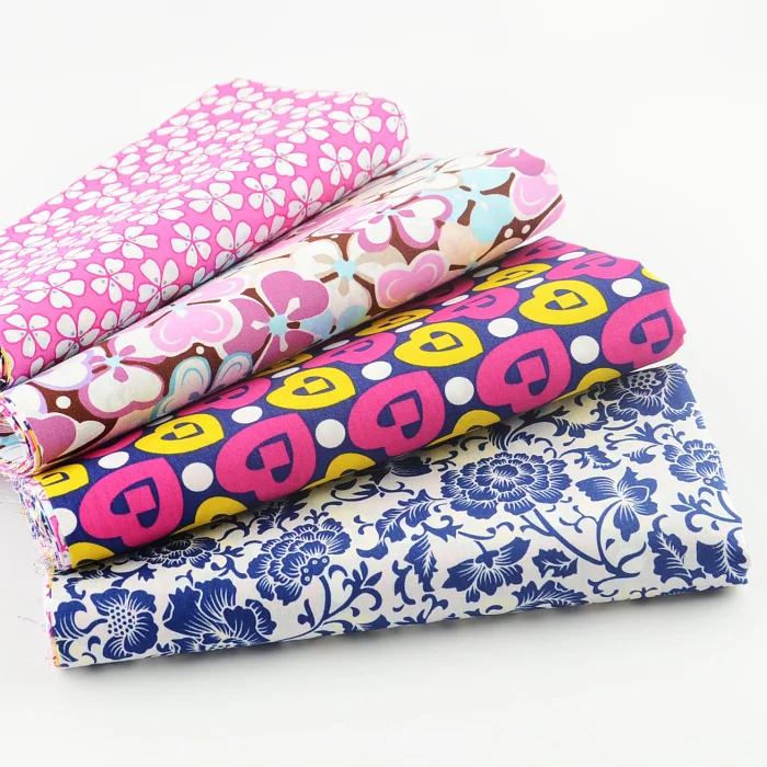 4 шт. хлопчатобумажная Поплиновая ткань с узором 45 х50 см | Дом и сад
