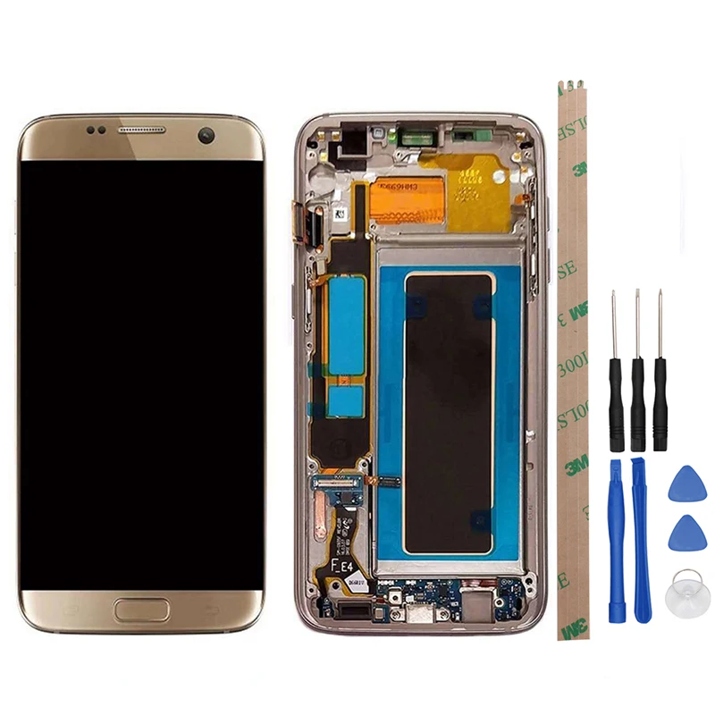 Alesser для Samsung Galaxy S7 Edge G935F ЖК-дисплей и сенсорный экран регулировка яркости с