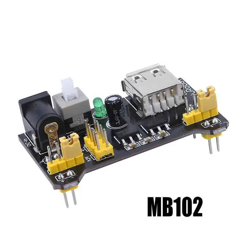 Макетная плата MB102 модуль питания 3 В 5 стандартная паяльная доска для хлеба