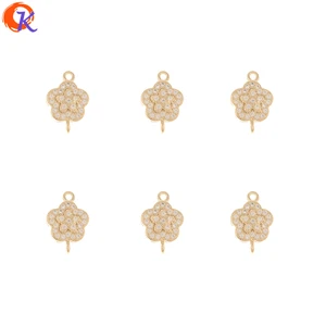 Аксессуары для ювелирных изделий Cordial Design 50 шт. 9*13 ммподвески из фианитафурнитура для сережекв форме цветкасделай самручная работасоединители для сережек