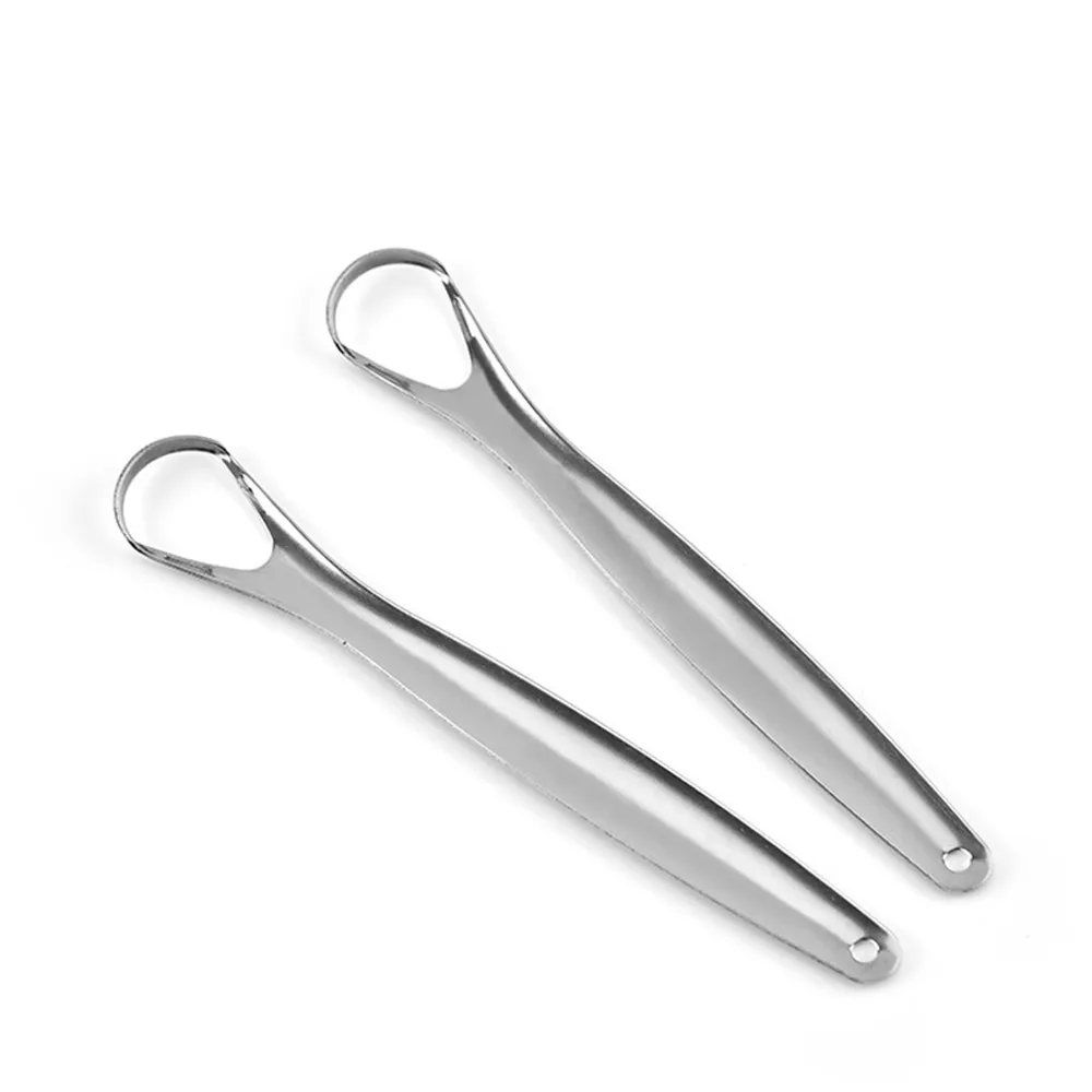 Многоразовый скребок для языка из нержавеющей стали уход за полостью рта