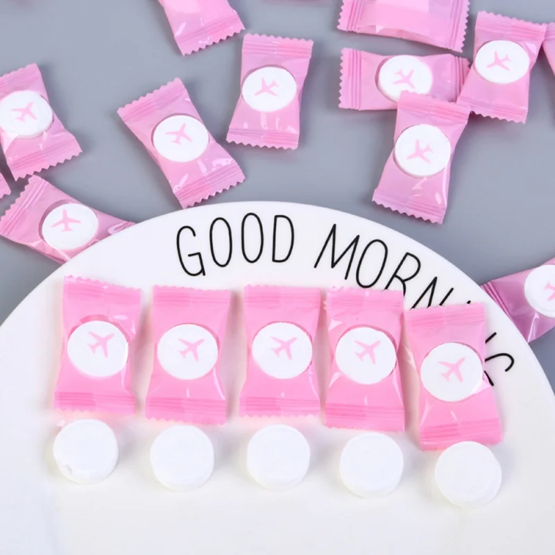 Портативная сумка одноразовые компрессионные полотенца для лица путешествий