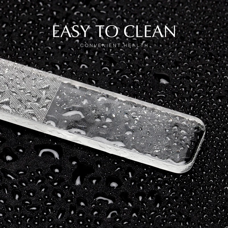 Transparent Nano Glass Nail File Professional Sanding Polishing Cleanable Shiny Grinding Buffer Art Manicure Tool | Красота и