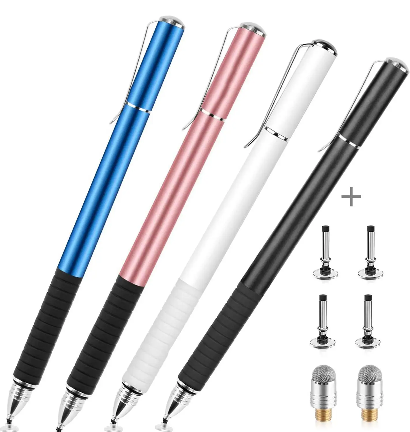

Fiber Stylus 2 in 1 Disc Stylus Pen Universal Mesh Fiber Tip Series Precision Touch Screen Pens for All Capacitive Touch Screens