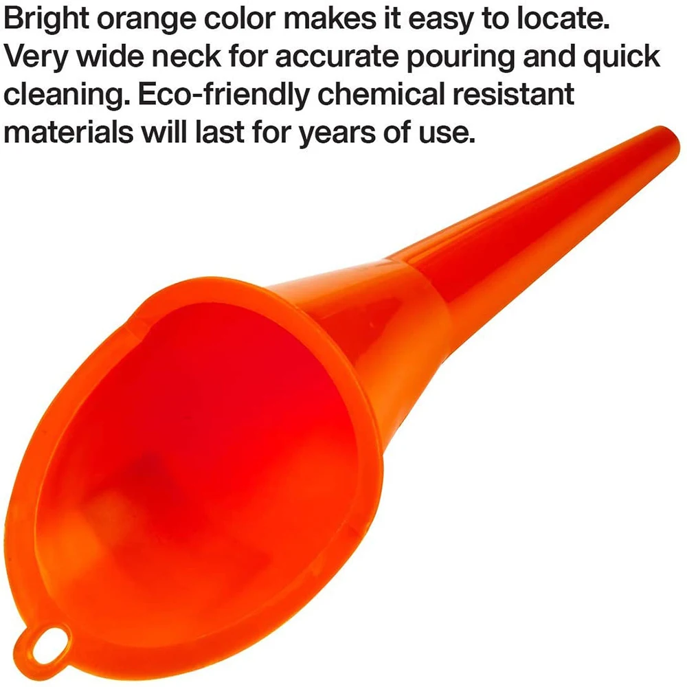 Многофункциональная пластиковая воронка с длинным стержнем для автомобилей