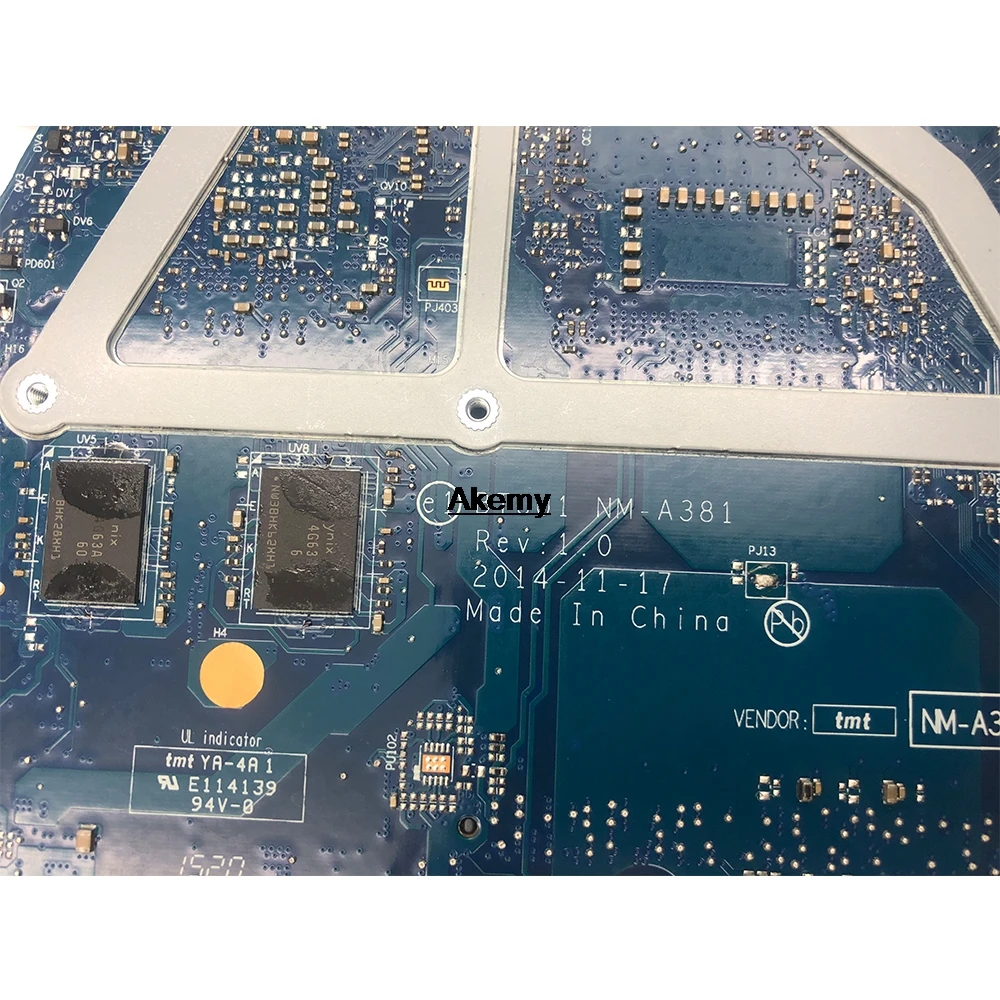 

Akemy YOGA3 14 Laptop Motherboard w/ I7-5500U 940M 2GB For Lenovo YOGA3 14 NM-A381 Mainboard