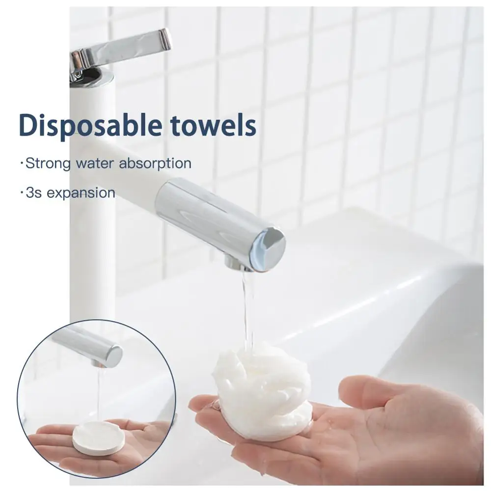 

5pcs Disposable Bath Plantfibre Towel Fabric Portable Outdoor Fast Drying Magic Cotton Travel Towels 70*140cm