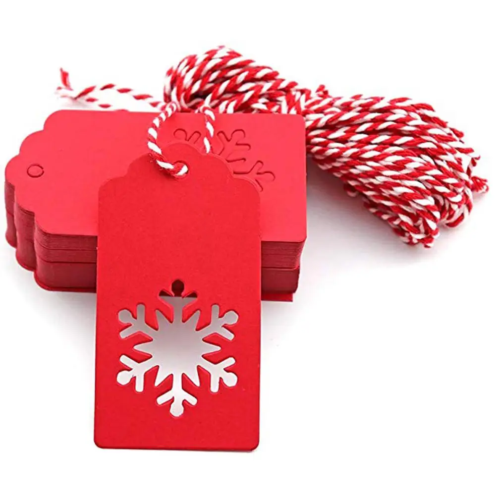 Рождественский Подарочный ярлык этикетки крафт бумага открытка с пожеланиями