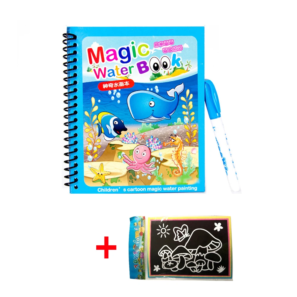Волшебная книга для рисования водой раскраска детей коврик Ранняя развивающая