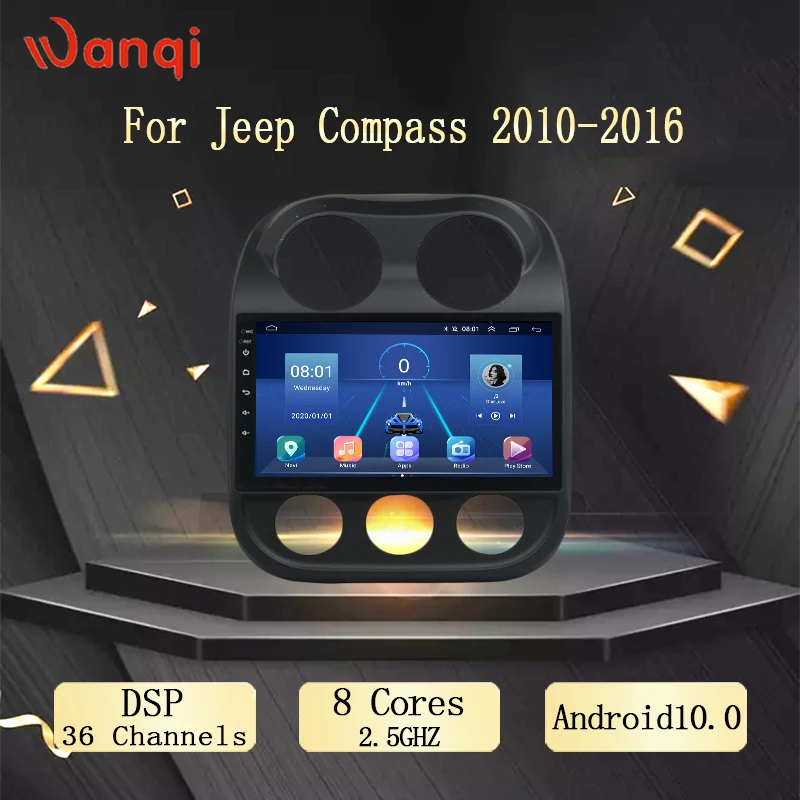 10 1 дюймов Android Автомобильная Радио система для Jeep Compass 2010 2011 2012 2013 2014 2015 2016
