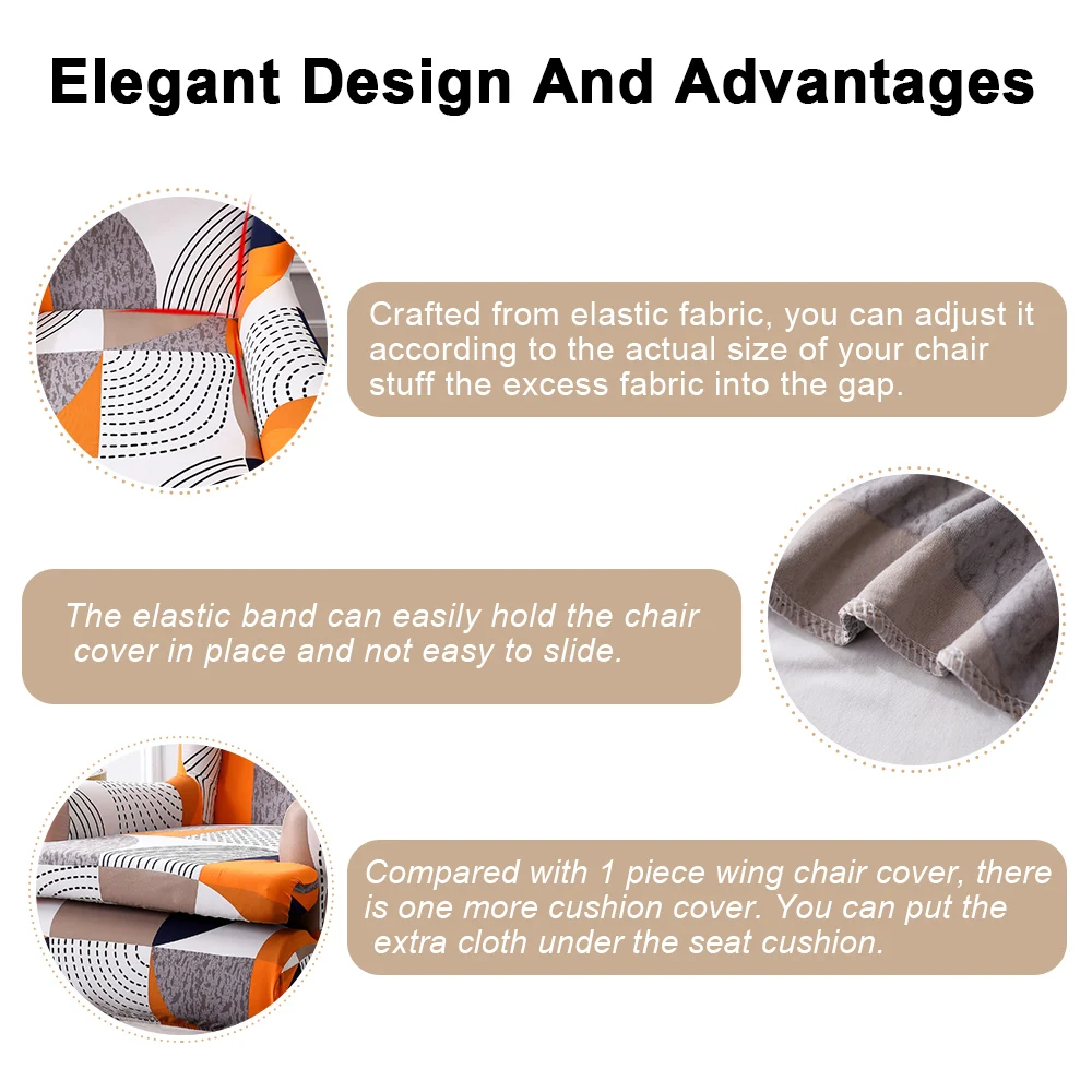 Чехол на спинку дивана эластичный чехол с крыльями тигра | Дом и сад