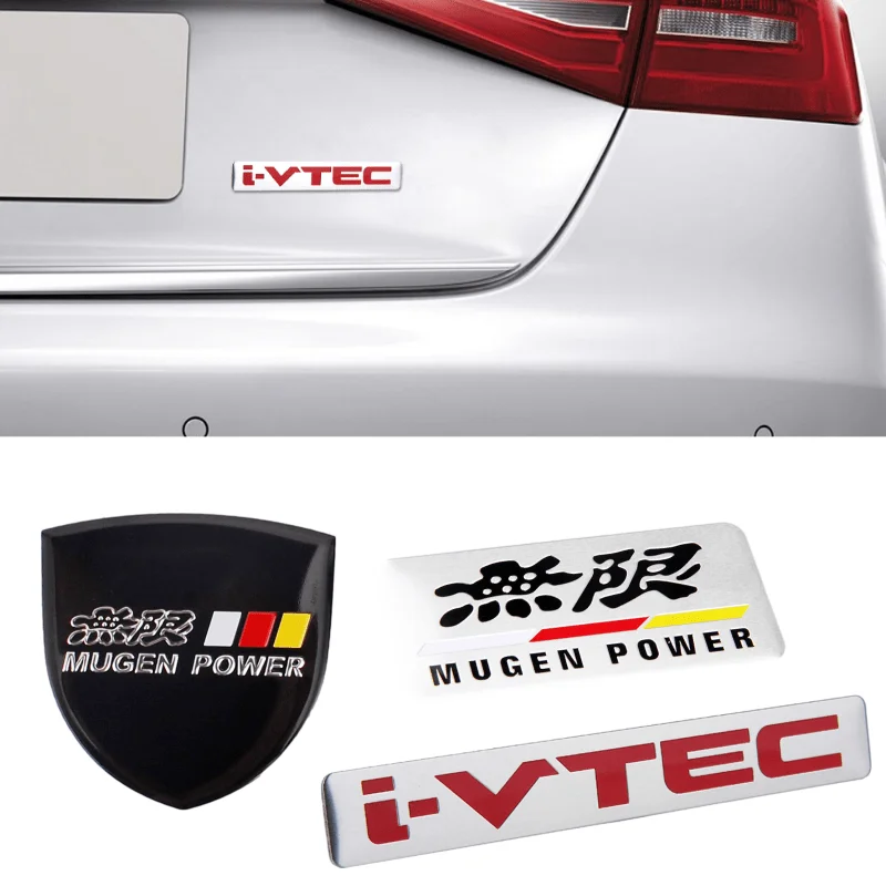 Значок автомобиля задний багажник эмблема Стикеры для Honda Mugen i VTEC логотип цивик