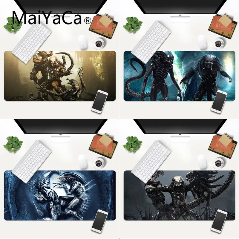 

MaiYaCa Чужой против Хищник комфорт Мышь коврик игровой Мышь игровой коврик Мышь большой Дека коврик 600x300 мм для патруля/КС го