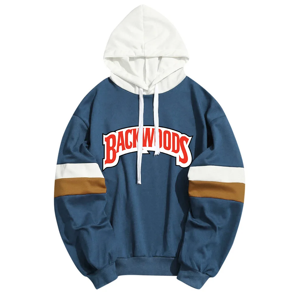 

New Backwoods Letters Print Men Women Hoodies Hooded Sweatshirt Hoody Streetwear Patchwork Pullover Dropship Custom Clothing
