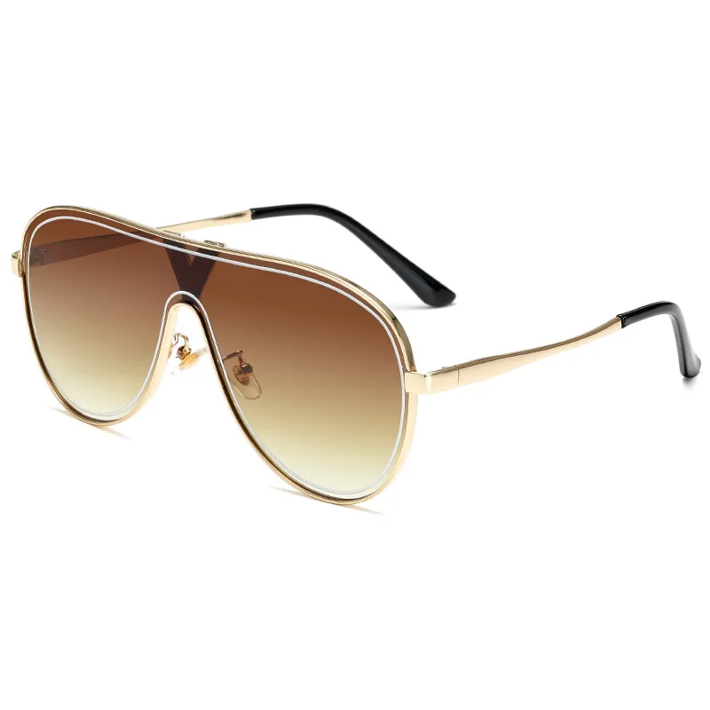 Солнцезащитные очки с соединенными линзами для мужчин и женщин стильные