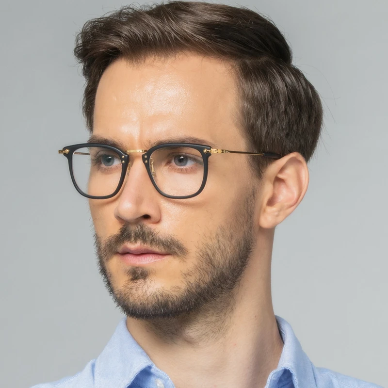 

Titanium Acetate Vintage Optical Glasses Frame Women Myopia Prescription Eyeglasses Men Japanese Hana-Made Retro Square Eyewear