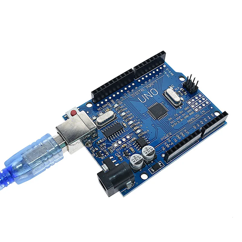 Чип LIZAO UNO R3 CH340G + MEGA328P 16 МГц для Arduino макетная плата и USB кабель один