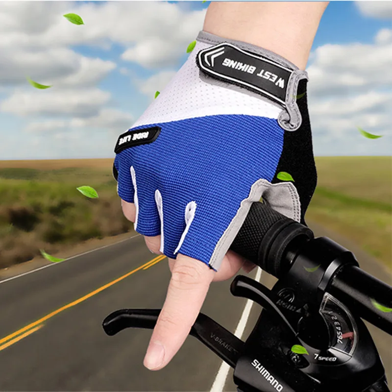 Перчатки для велоспорта с полупальцами горного перчатки мотоцикла мужские и