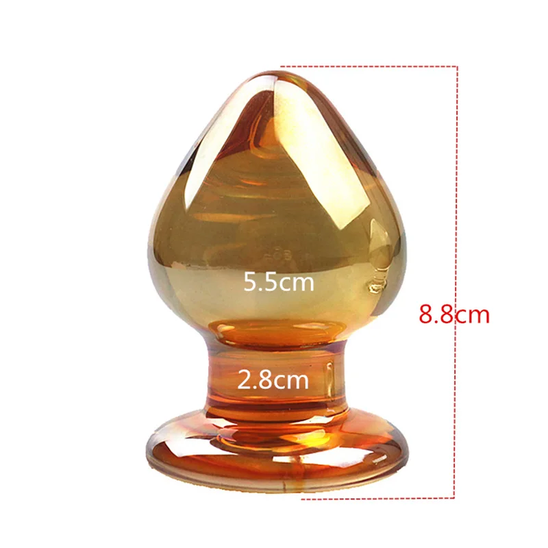 Crystal Glass Big Anal Plug Expander Butt Couples Masturbation Dildo G point Stimulator Adult Sex SexToy | Красота и здоровье